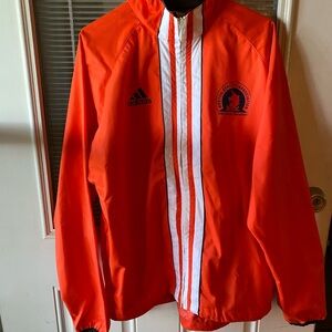 Adidas Vibrant Orange Running Jacket 1999 Boston Marathon